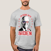 Ich bin Ridin' mit Biden T-Shirt (Vorderseite)