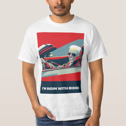 ICH BIN RIDIN MIT BIDEN T-Shirt (Vorderseite)