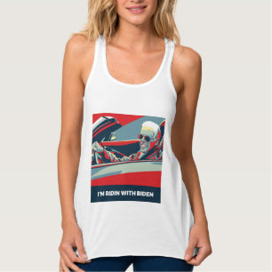 ICH BIN RIDIN MIT BIDEN TANK TOP