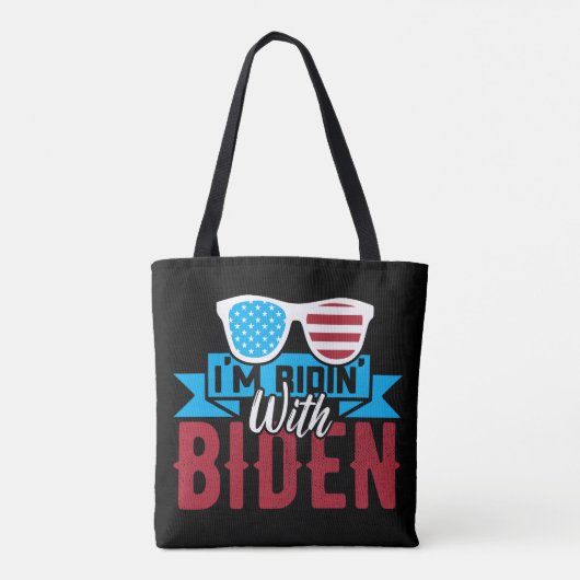 Ich bin Ridin mit Biden Tasche (Rückseite)