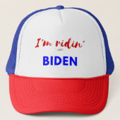 Ich bin Ridin' mit Biden Truckerkappe (Vorderseite)