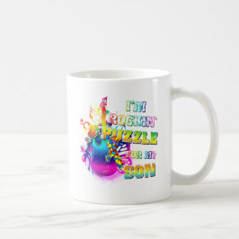 Ich bin Rockin ein Puzzlespiel für meinen Sohn Kaffeetasse