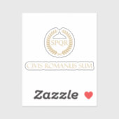 Ich bin römischer Staatsbürger - Civis Romanus Sum Aufkleber (Blatt)