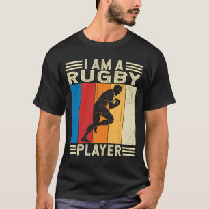 Ich bin Rugby Player Rugby Coach Rugby Gift Fan T-Shirt