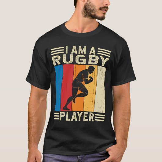 Ich bin Rugby Player Rugby Coach Rugby Gift Fan T-Shirt (Vorderseite)