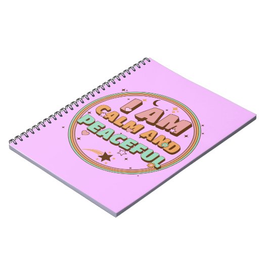 Ich bin ruhig und Friedlich Notizblock (Linke Seite)