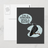 Ich bin Sängerin mit einer Band Postkarte (Vorne/Hinten)
