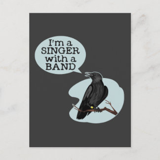 Ich bin Sängerin mit einer Band Postkarte