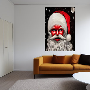 Ich bin Santa Claus   AI Art Poster