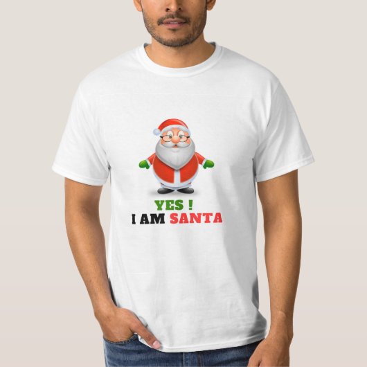 Ich bin Santa Mens T - Shirt (Vorderseite)