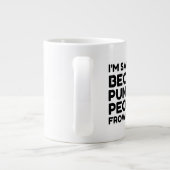 Ich bin sarkastisch Jumbo-Tasse (Rückseite)