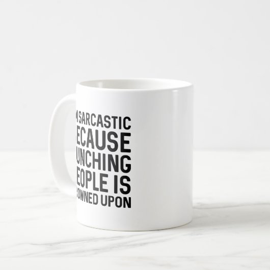 Ich bin sarkastisch kaffeetasse (Vorderseite Links)