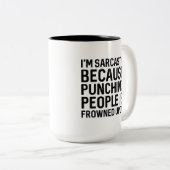 Ich bin sarkastisch zweifarbige tasse (VorderseiteRechts)