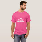 Ich bin Satoshi Nakamoto Bitcoin Founder Design T-Shirt (Vorne ganz)