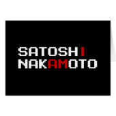 ICH BIN SATOSHI NAKAMOTO CARD (Vorderseite (Horizontal))
