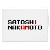 ICH BIN SATOSHI NAKAMOTO CARD (Vorderseite (Horizontal))