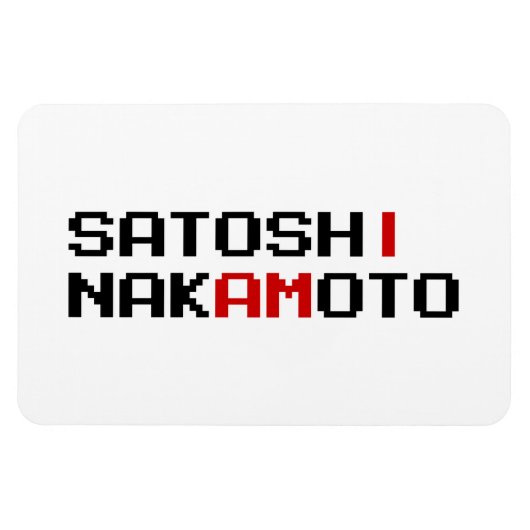 ICH BIN SATOSHI NAKAMOTO MAGNET (Horizontal)
