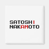 ICH BIN SATOSHI NAKAMOTO MAGNET (Vorne)