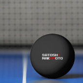ICH BIN SATOSHI NAKAMOTO PONG BALL TISCHTENNISBALL (Netto)