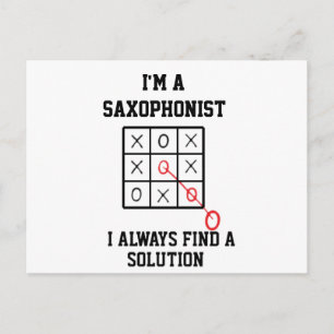 Ich bin Saxophonist und finde immer eine Postkarte