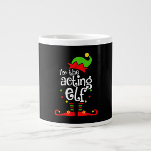 Ich bin Schauspiel Elf Xmas Familienfreund Weihnac Jumbo-Tasse