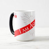 "Ich bin schiefwinklige" verwandelnde Kaffee-Tasse Verwandlungstasse (Vorderseite Links)