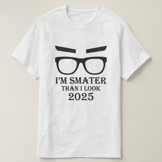 Ich bin schlauer als ich aussehe - Lässiges T-Shir T-Shirt (Design vorne)