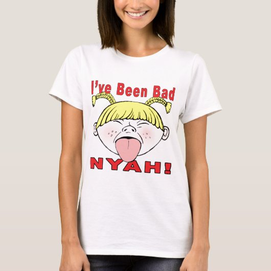Ich bin schlecht gewesen (Mädchen) T-Shirt (Vorderseite)