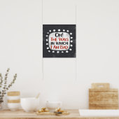 Ich bin schlechte Poster Wall Art (Küche)
