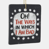 Ich bin schlechter Zorn Keramikornament (Rechts)