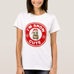 Ich bin Schnee Niedlich Schnappschildkröte T-Shirt