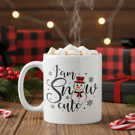 Ich bin Schnee Niedlich Spaß Urlaub Snowman Kaffeetasse