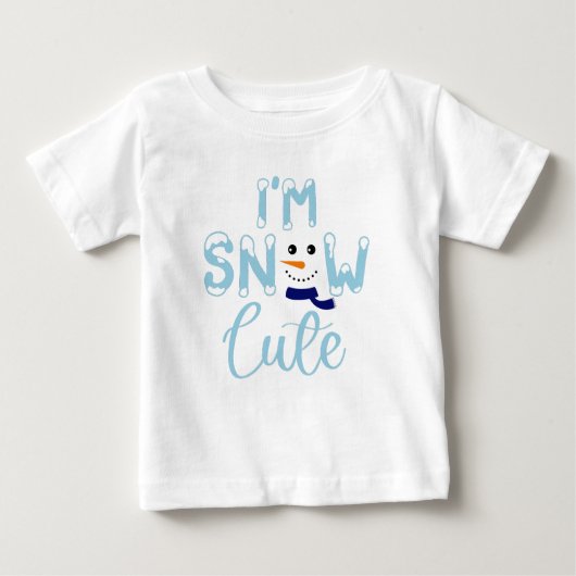 Ich bin schneeNiedlich Baby T-shirt (Vorderseite)