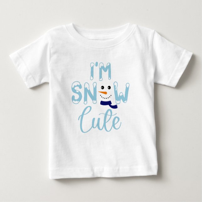 Ich bin schneeNiedlich Baby T-shirt (Vorderseite)