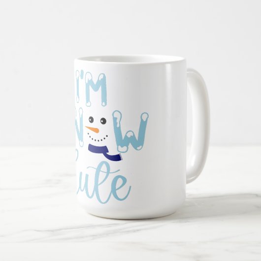 Ich bin schneeNiedlich Kaffeetasse (VorderseiteRechts)