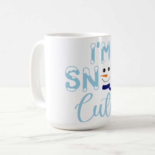 Ich bin schneeNiedlich Kaffeetasse (Vorderseite Links)