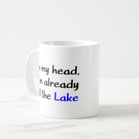 Ich bin schon am See Kaffeetasse (Vorderseite Links)