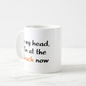 Ich bin schon am Strand Kaffeetasse (Vorderseite Links)