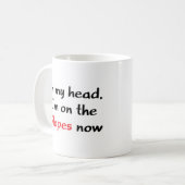 Ich bin schon auf den Pisten Kaffeetasse (Vorderseite Links)