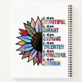 Ich bin schön, ich bin intelligent, ich bin stark  notizblock (Rückseite)