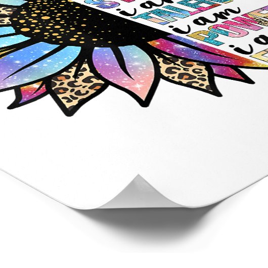 Ich bin schön, ich bin intelligent, ich bin stark poster (Ecke)