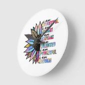 Ich bin schön, ich bin intelligent, ich bin stark  runde wanduhr (Winkel)