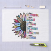 Ich bin schön, ich bin intelligent, ich bin stark  seidenpapier (Handwerk)