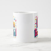 Ich bin schön Jumbo-Tasse (Vorderseite)