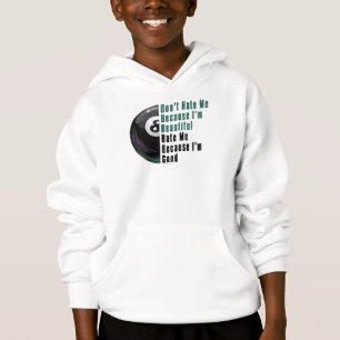 Ich bin schön, mir geht's gut 8 Ball Hoodie