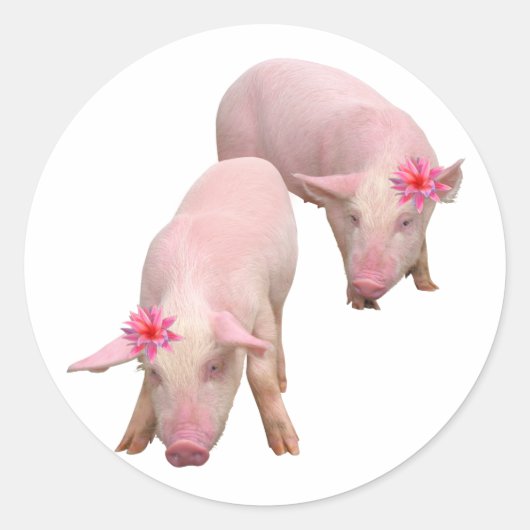 Ich bin schön runder aufkleber (Vorderseite)