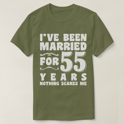 Ich bin schon seit 55 Jahren Verheiratet Ehefrau F T-Shirt (Design vorne)