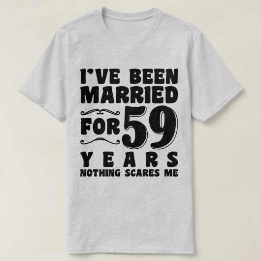 Ich bin schon seit 59 Jahren Verheiratet Ehefrau F T-Shirt (Design vorne)