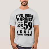 Ich bin schon seit 59 Jahren Verheiratet Ehefrau F T-Shirt (Vorderseite)