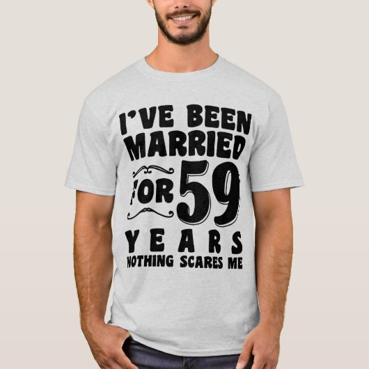 Ich bin schon seit 59 Jahren Verheiratet Ehefrau F T-Shirt (Vorderseite)